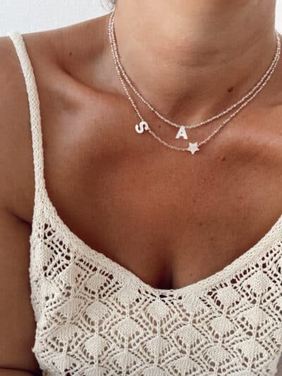Collier lettre & étoile – Image 3