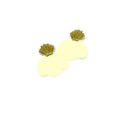 Boucles d'oreilles Paula - écrue – Image 2