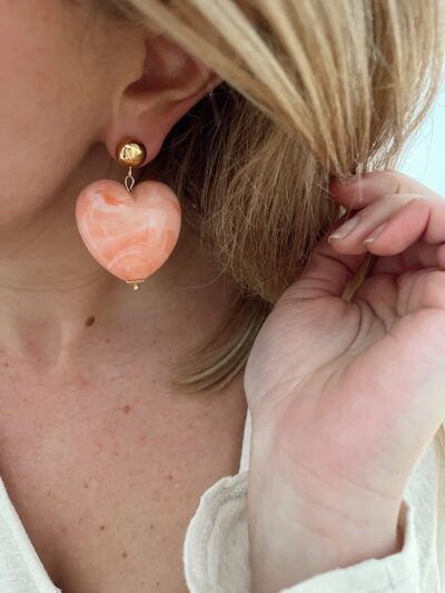 Boucles d'oreilles Miranda - Corail – Image 3