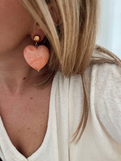 Boucles d'oreilles Miranda - Corail – Image 2