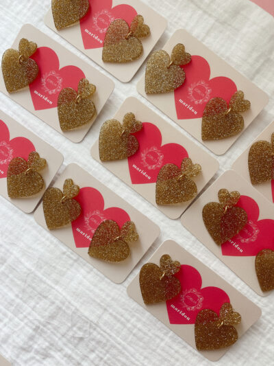Boucles d'oreilles GOLD HEART x Jorlia