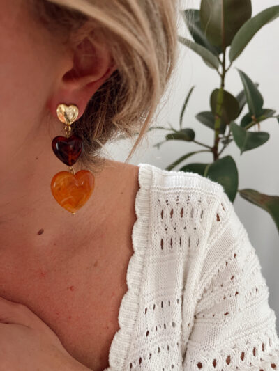 Boucles d'oreilles Line - macchiato – Image 2