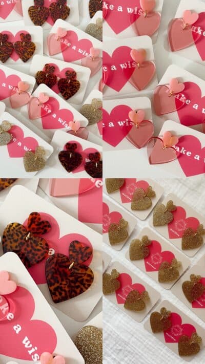 Boucles d'oreilles GOLD HEART x Jorlia leopard – Image 2