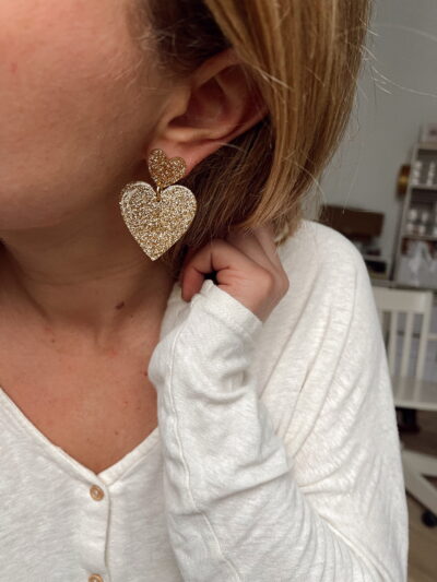 Boucles d'oreilles GOLD HEART x Jorlia – Image 4