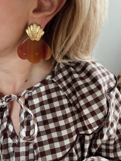 Boucles d'oreilles Paula - orange – Image 2