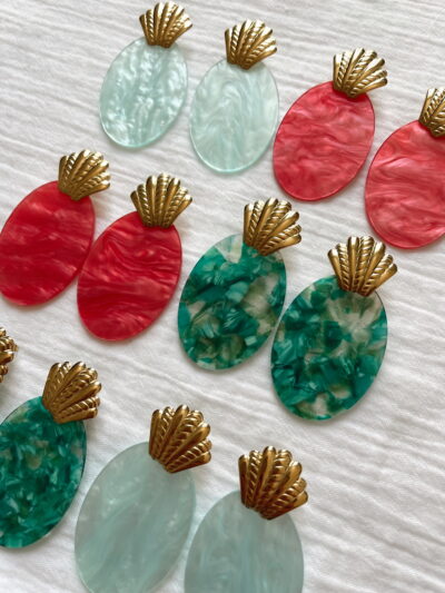 Boucles d'oreilles Saly - ciel – Image 2