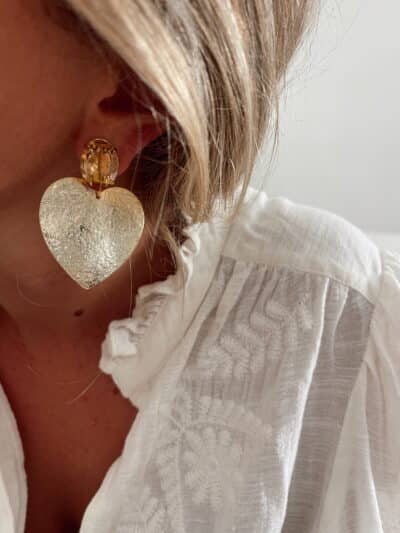 Boucles d'oreilles Daphné - latte – Image 2