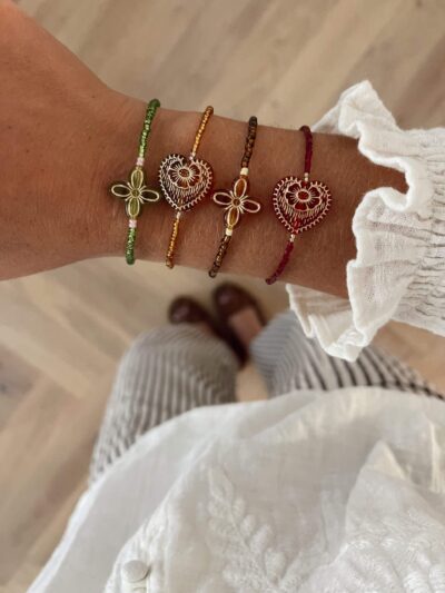 Bracelet trèfle olive – Image 2